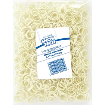 Kosmetika pro psa Show Tech Latexové gumičky - na top knot, 1000 ks Barva: Bílá