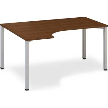 Psací stůl Ergonomický stůl ProOffice B 180 x 120 cm, levý, ořech