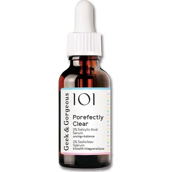 Léčba akné GEEK & GORGEOUS Porefectly Clear (30ml) exfoliační sérum s 2% kyselinou salicylovou