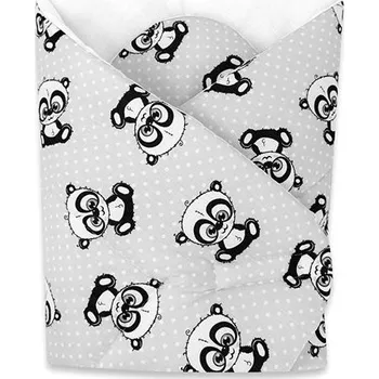 Zavinovačka COSING Sleeplease Pandy Tečky šedá