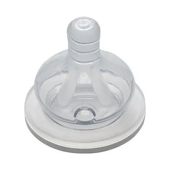 dudlíky NIP Dudlík kulatý, široký, silikon-L, 2ks