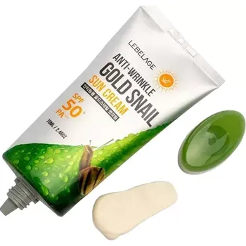 Přípravek na opalování Lebelage Anti Wrinkle Gold Snail Sun Cream SPF50+ PA+++ 70ml