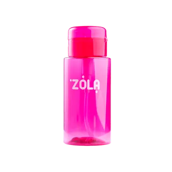 Kosmetický štětec ZOLA prázdná plastová lahvička s pumpičkou 180 ml Barva: Růžová