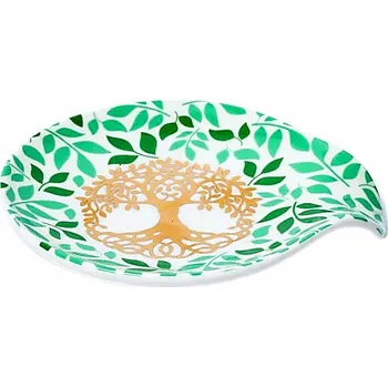 Konvice na čaj Tácek na čajový sáček Strom života cca 10 x 11,4 cm