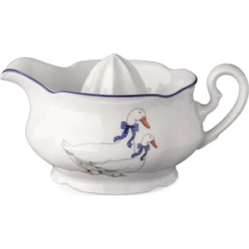 Hmoždíř Lis na citrony, husy, český porcelán, Leander