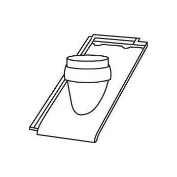 Bramac Turmalín glazura průchozí taška pro odkouření turbokotle 128 černý