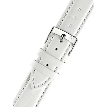 Módní doplněk Kožený řemínek Morellato Bolle M 2269480.017, bílý - 22 mm