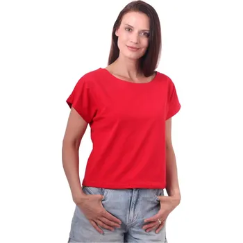 Dámské tričko Crop top tričko Edita, červené S/M