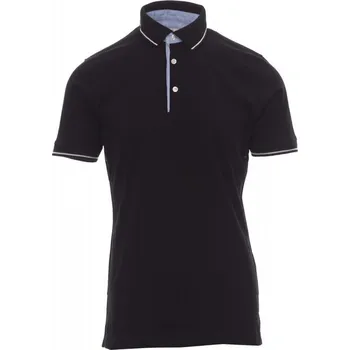 Pánské tričko Pánská polokošile CAMBRIDGE, Payper Barva: černá/bílá, Velikost: 5XL