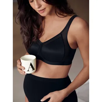 Těhotenská móda Anita Těhotenská podprsenka bez kostic Basic černá Velikost: 75/G