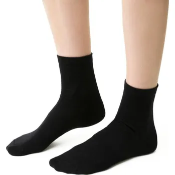 Dámské ponožky Černé dámské ponožky z merino vlny Art.130 GA001, BLACK Velikost: 35/37