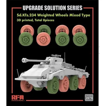 Plastikový model Ryefield model 1/35 Road Wheels Type A/B f. Sd.Kfz. 234/4 (3D printed)