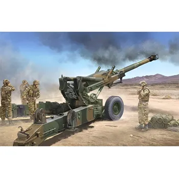 Plastikový model M198 155mm Medium Towed Howitzer (early version) - Trumpeter 02306