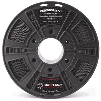 Filament 3DXTECH OBSIDIAN PA6+CF černá 1,75mm 1kg alternativa k Markforged Onyx