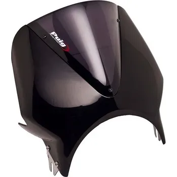 PUIG Plexi štít VISION černá/tmavá kouřová, 330 × 310, 140.005NF