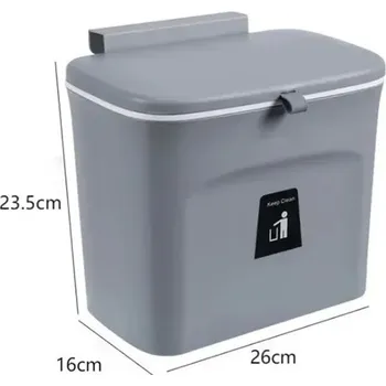 Odpadkový koš Závěsný kuchyňský koš na odpadky s vnitřním kbelíkem - A 7L
