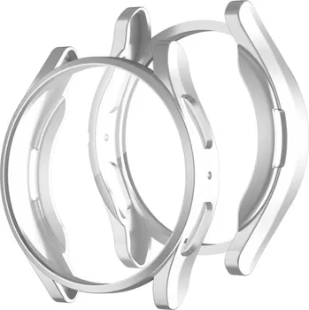 Příslušenství k chytrým hodinkám VSECHNONAMOBIL 81157 TPU FULL COVER Kryt pro Samsung Galaxy Watch 7 44mm stříbrný