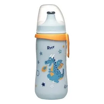 Láhev Nip láhev Kids cup, 330 ml, kluk, s pítkem