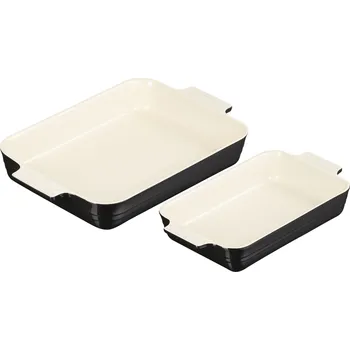 Pánev Le Creuset, Pečící formy Le Creuset obdélníkové černé 2 ks - Formadore