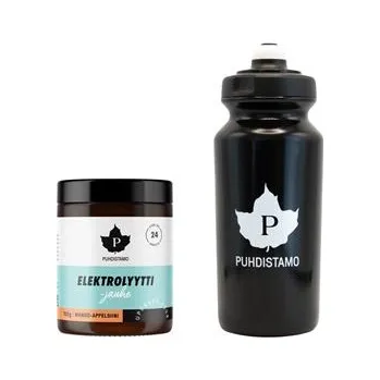 Iontový nápoj Puhdistamo Electrolyte Powder 120g mango orange (Mango-Appelsiini) + láhev 500ml ZDARMA