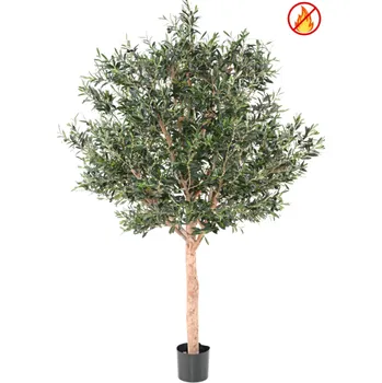 umělá květina Luxusní umělý strom OLIVOVNÍK WIDE HEAD nehořlavý, 210cm