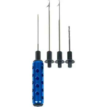 Garda jehly, brousky, náčiní - Boilie jehla Metal deluxe 4in1 modrá