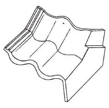 Bramac Max P5 taška lomená krajní pravá červenohnědá