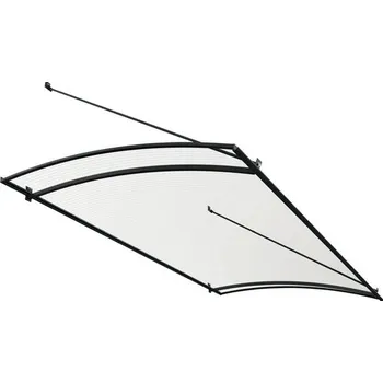 Stříška nad vchodové dveře Vchodová stříška Kulmbach 1400 x 830 x 670 mm antracit