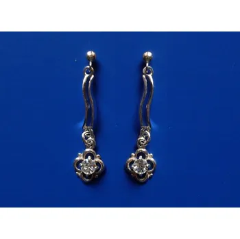 Náušnice Náušnice s čirými zirkony, Materiál: Bílé zlato, ryzost 585/1000