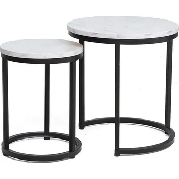 Konferenční stolek Konferenční stolek Hola, mramor / černá