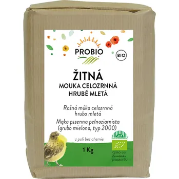 Mouka Žitná mouka celozrnná hrubě mletá BIO 25 kg PROBIO
