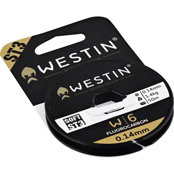Westin Fluorocarbon W6 ST3 Fluorocarbon Clear Délka: 50m, Nosnost: 1,7kg, Průměr: 0,17mm