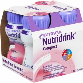 Zdraví Nutridrink Compact s přích.jahod.por.sol.4x125ml
