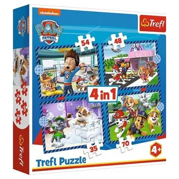 Puzzle Puzzle 4w1 Psie sprawy Psi Patrol Paw Patrol