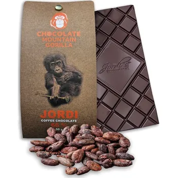 Čokoláda Mountain Gorilla Coffee Jordi coffee chocolate 66 % 50 g
