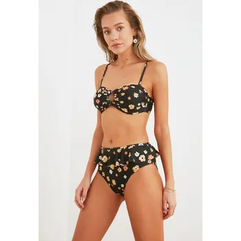 Dámské plavky Dámské plavky spodní díl Trendyol Colorful Trendyol černá 1513747