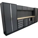 Matabro AKČNÍ SET Sestava 10 ks dílenského nábytku SET-CA01037 s dřevěnou pracovní deskou MB-TGW53