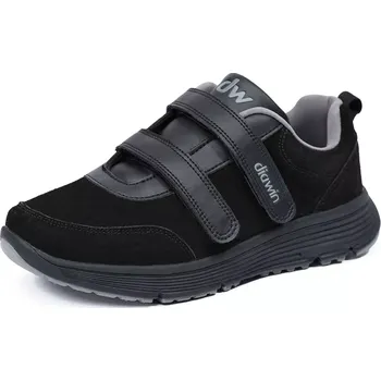 Pánské polobotky Diawin Comfort Leather - Volnočasová obuv - PIANO černá Velikost: 48, Šířka: Široký