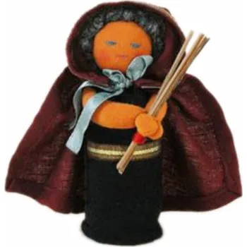 Panenka Dolls4Tibet Tibetská panenka čarodějnice, 11 cm