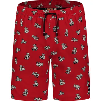 Pánské kraťasy Pánské koupací šortky NORDBLANC ATLANTIC NBSPM8020 ČERVENÁ XXL