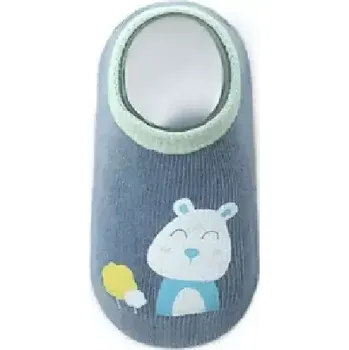 Protiskluzové ponožky - MODRÉ - MEDVÍDEK - (12-36m) M (Značka: DIGITALING)