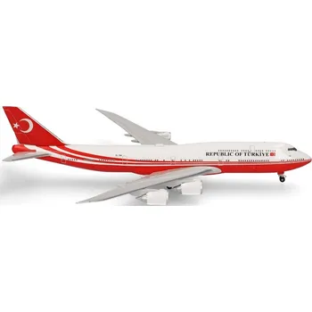 Plastikový model Herpa - Boeing B747-8ZV(BBJ), Turkey Government, Turecko, 1/500