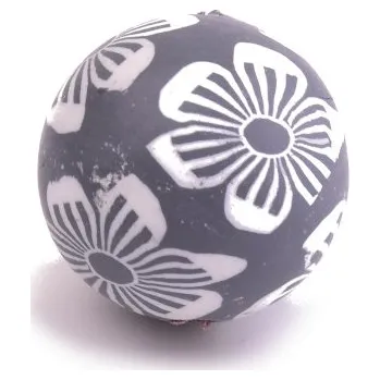 Dětské navlékací korálky Korálek 18mm šedý - 1ks