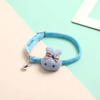 Obojek pro psa Krásný nastavitelný obojek pro kočky a psy - Modrý králík