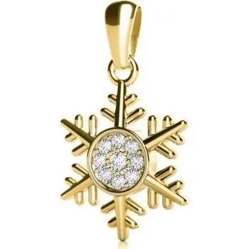 Přívěsek Couple, Přívěsek Snow – žluté zlato a zirkony, 585-68-2-0622.0Z00.0.00.001.23