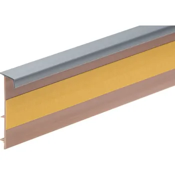 Podlahová lišta Cezar Kobercová lišta PVC - 119 Stříbrná (2,5m)