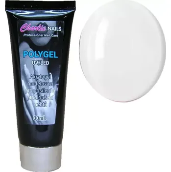 Umělé nehty Charlie nails PolyGel 30ml. WHITE