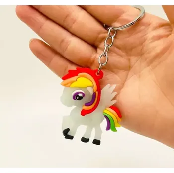 Přívěsek na klíče - JEDNOROŽEC/PONÍK (5) - BÍLÝ (Značka: ZHENG)
