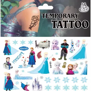Odstranitelné tetování Dětské dočasné tetování - LEDOVÉ KRÁLOVSTVÍ - FROZEN 3 (Značka: TAKARA TOMY)