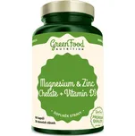 GreenFood Nutrition Hořčík a Zinek Cheláty + Vitamín D3 90 kapslí + 2 měsíce na vrácení zboží